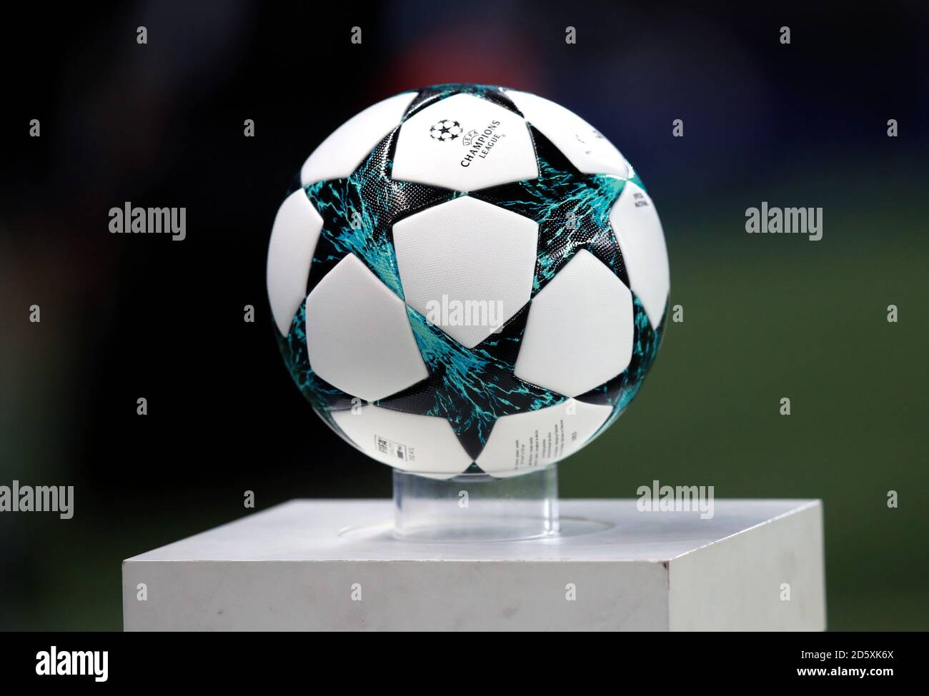 A general view of a adidas UEFA Champions League Final 2017 Capitano  Football on a plinth before the game Stock Photo - Alamy