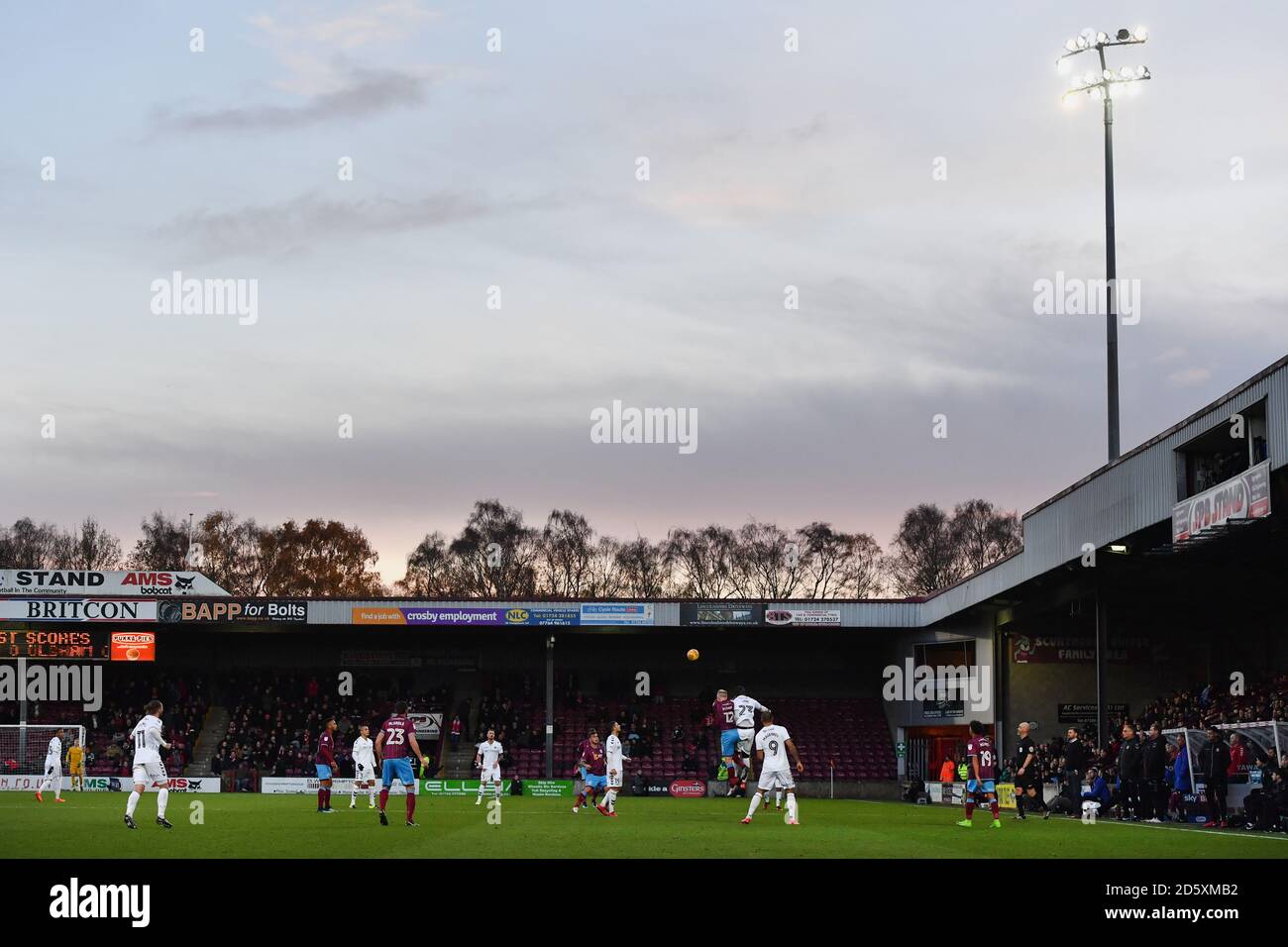 General view of the stadium during the game Stock Photo