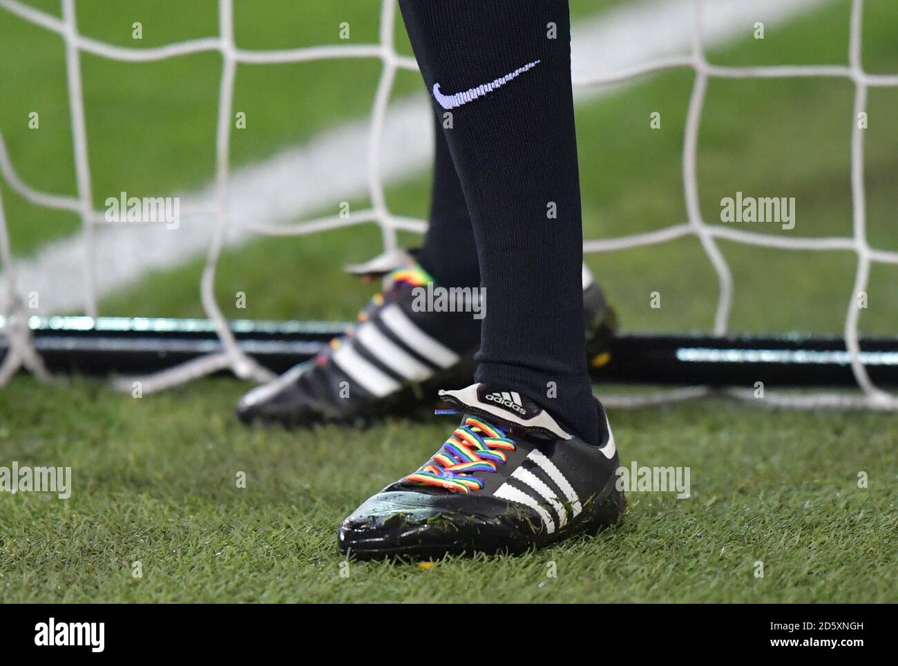 Soccer football rainbow laces boots hi-res stock photography and images -  Alamy