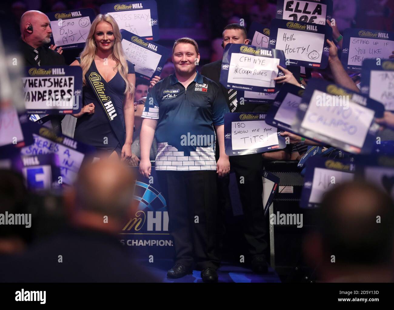 Martin Schindler waits to be introduced during day seven of the William  Hill World Darts Championship at Alexandra Palace, London Stock Photo -  Alamy