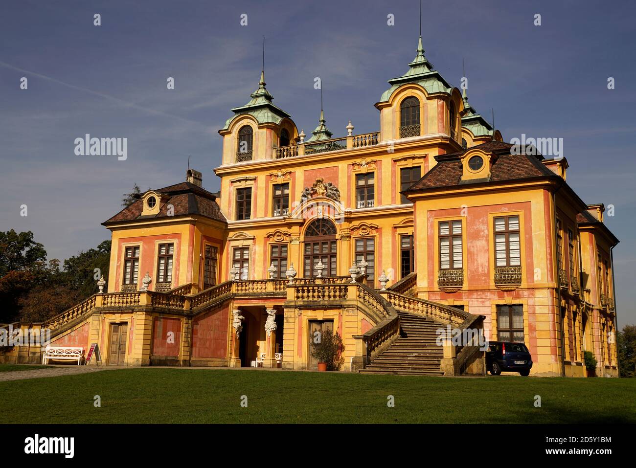 Germany, Ludwigsburg, view to Favorite Castle Stock Photo
