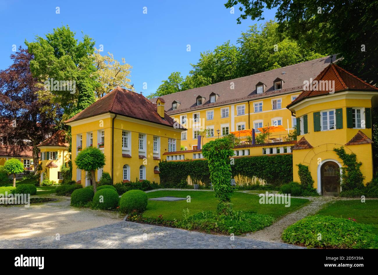 Germany, Bavaria, Krumbach, health spa Stock Photo