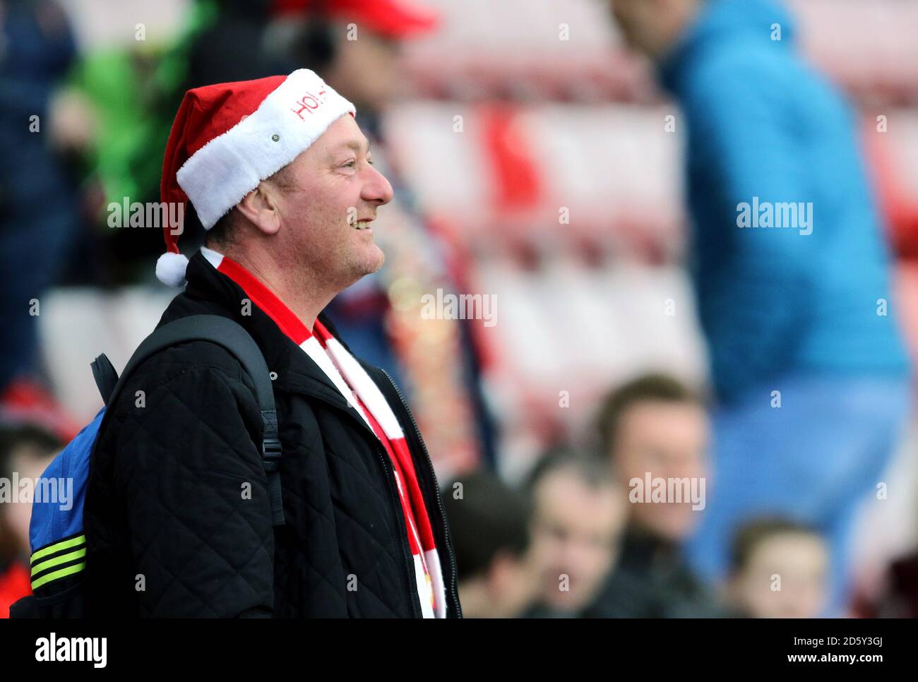 Festive Fans In The Stands Prior To The Match Stock Photo Alamy