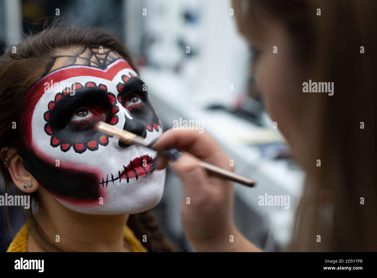 Halloween face painting stock photo. Image of greuesome - 56999570