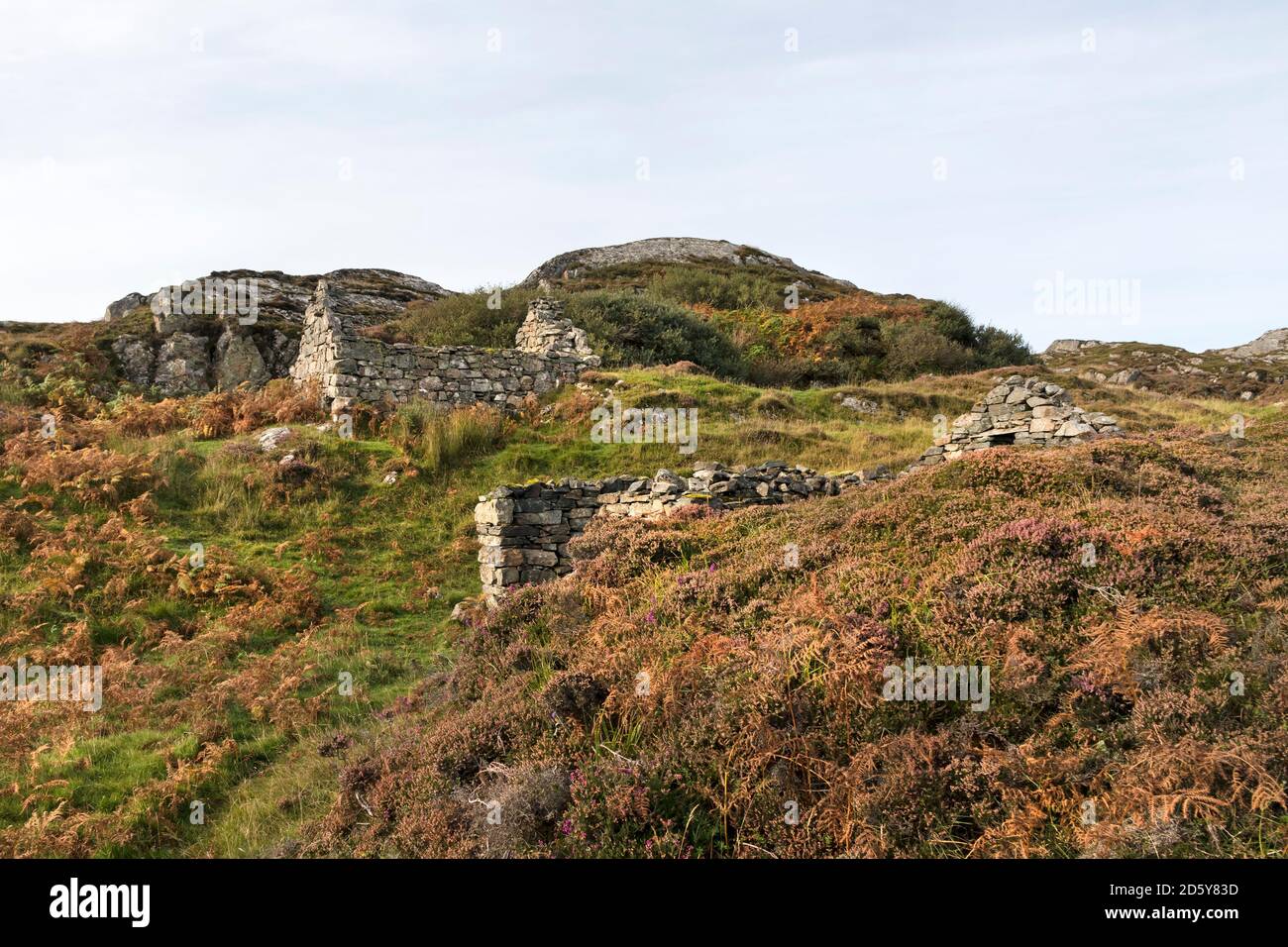 Ruined Croft Buildings, Assynt, NW Highlands, Scotland, UK Stock Photo