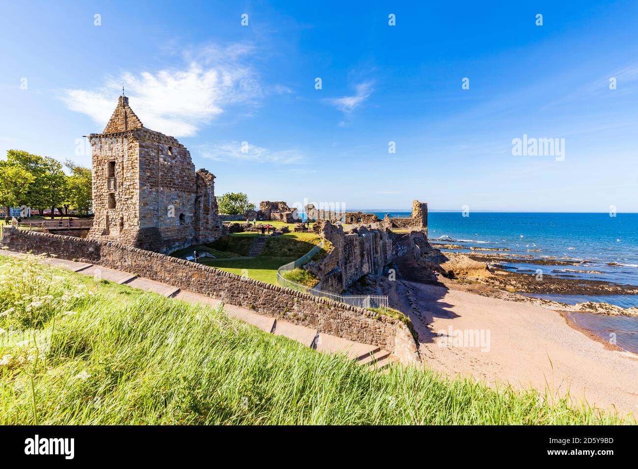Scotland, Fife, St Andrews, Castle ruins Stock Photo Alamy