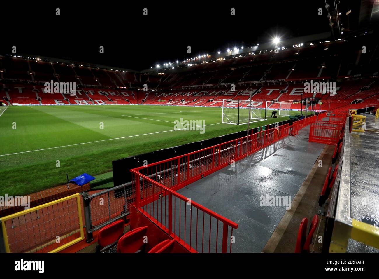 A general view of accessible seating at Old Trafford Stock Photo Alamy