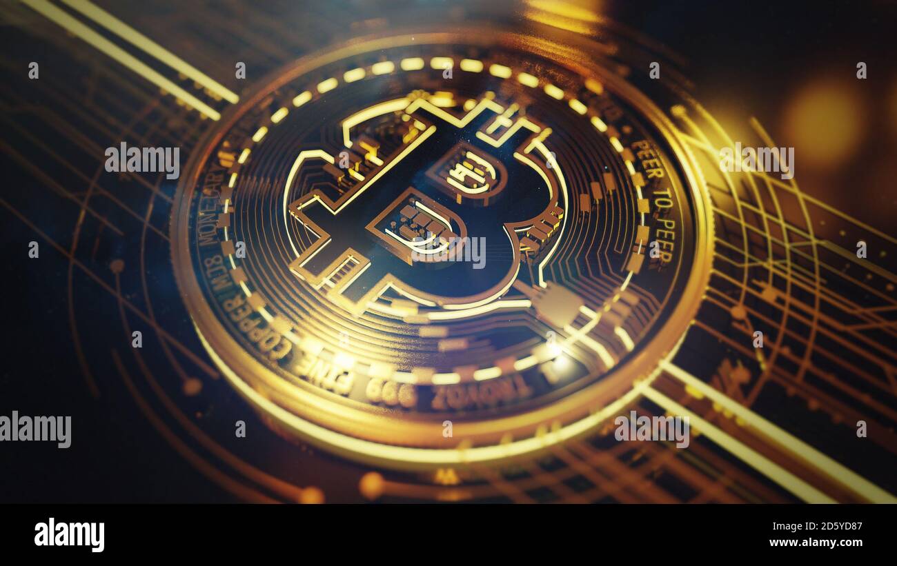 3D Rendering 4K Bitcoin Close Up Stock Photo - Alamy