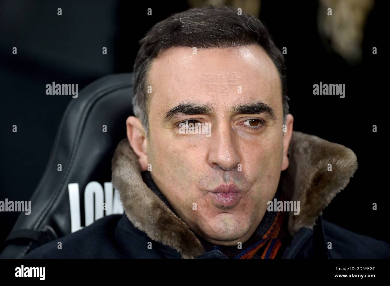 Swansea City manager Carlos Carvalhal Stock Photo