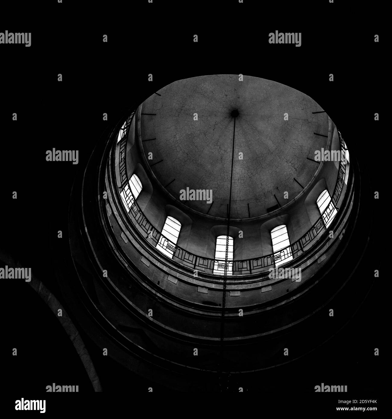 Low angle grayscale shot of the dome of a church in Karabagh Stock ...