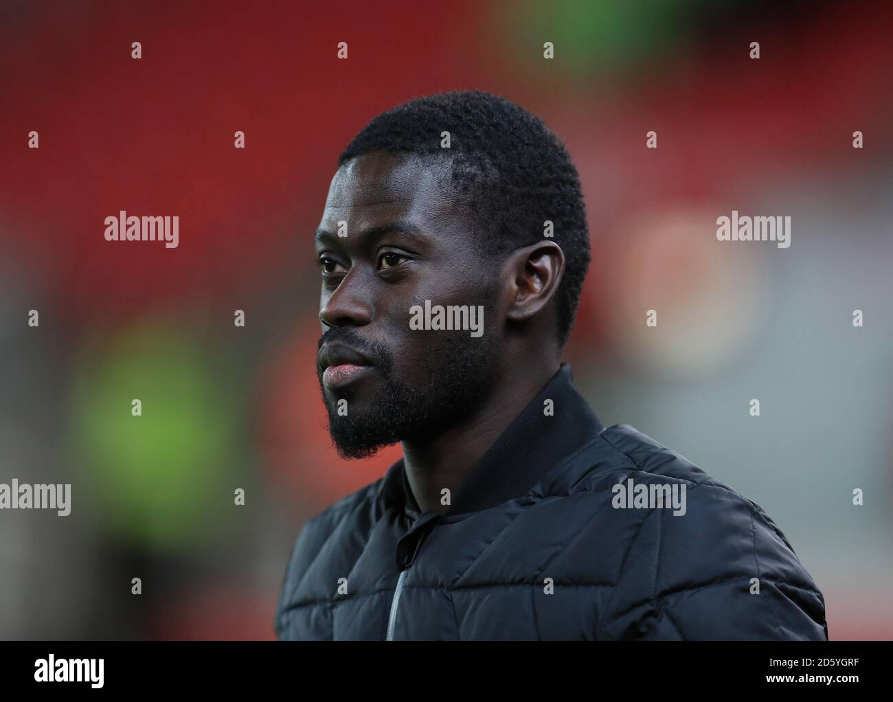 Stoke City's anew signing Badou Ndiaye Stock Photo