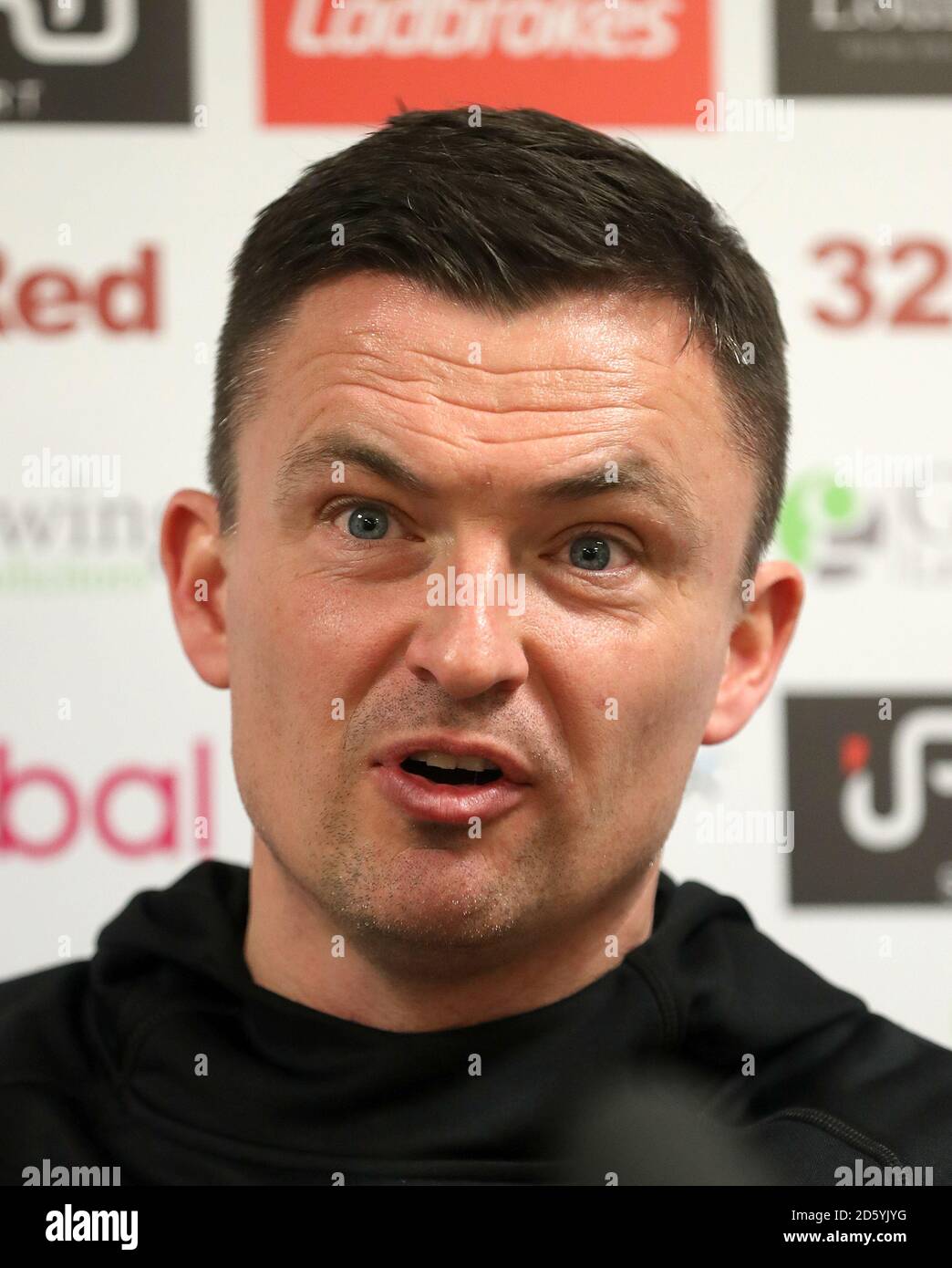 Leeds United new manager Paul Heckingbottom during the press conference at Thorp Arch Training