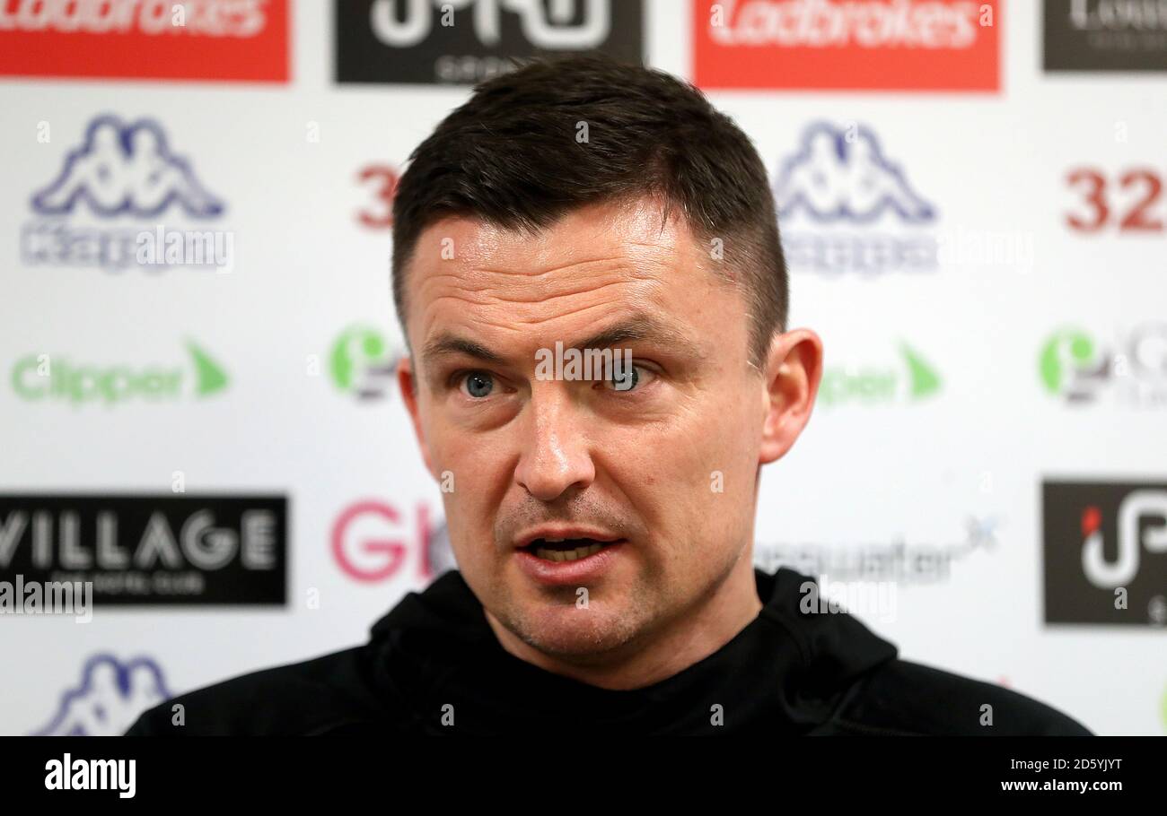 Leeds United new manager Paul Heckingbottom during the press conference