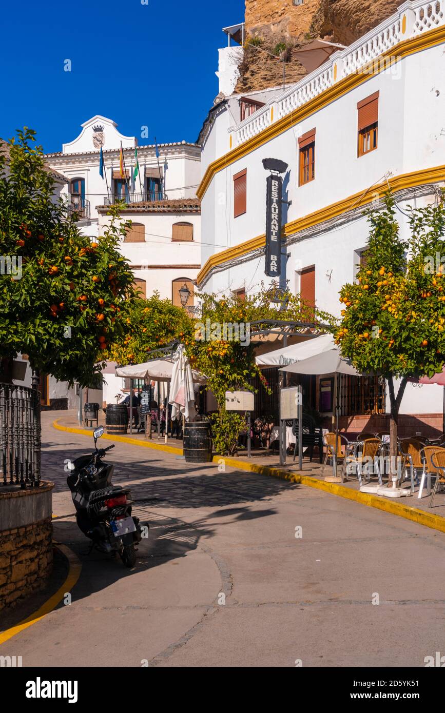 Spain, Andalusia, Province of Cadiz, Setenil de las Bodegas Stock Photo