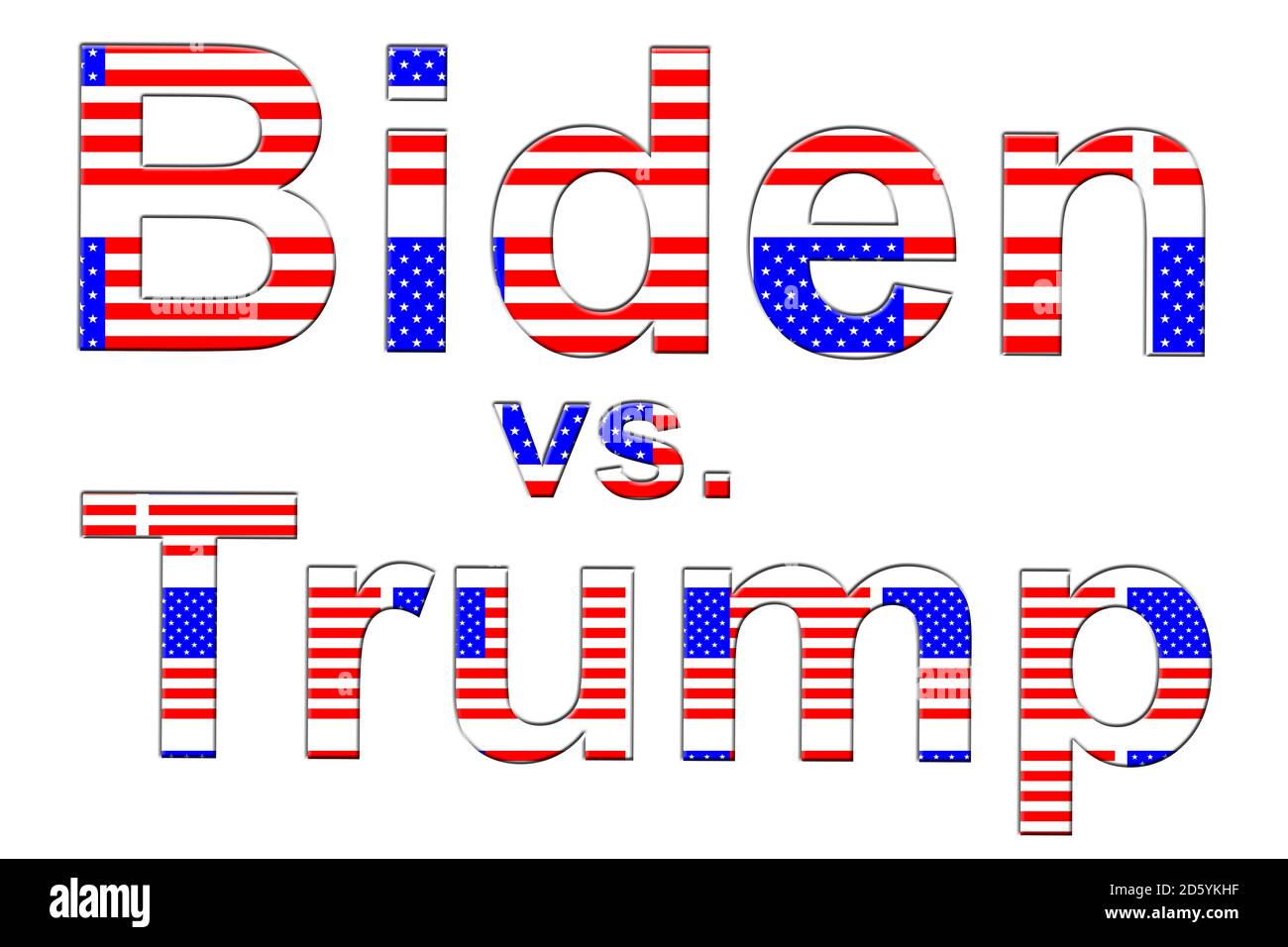 USA Election Sign Biden versus Trump Stock Photo