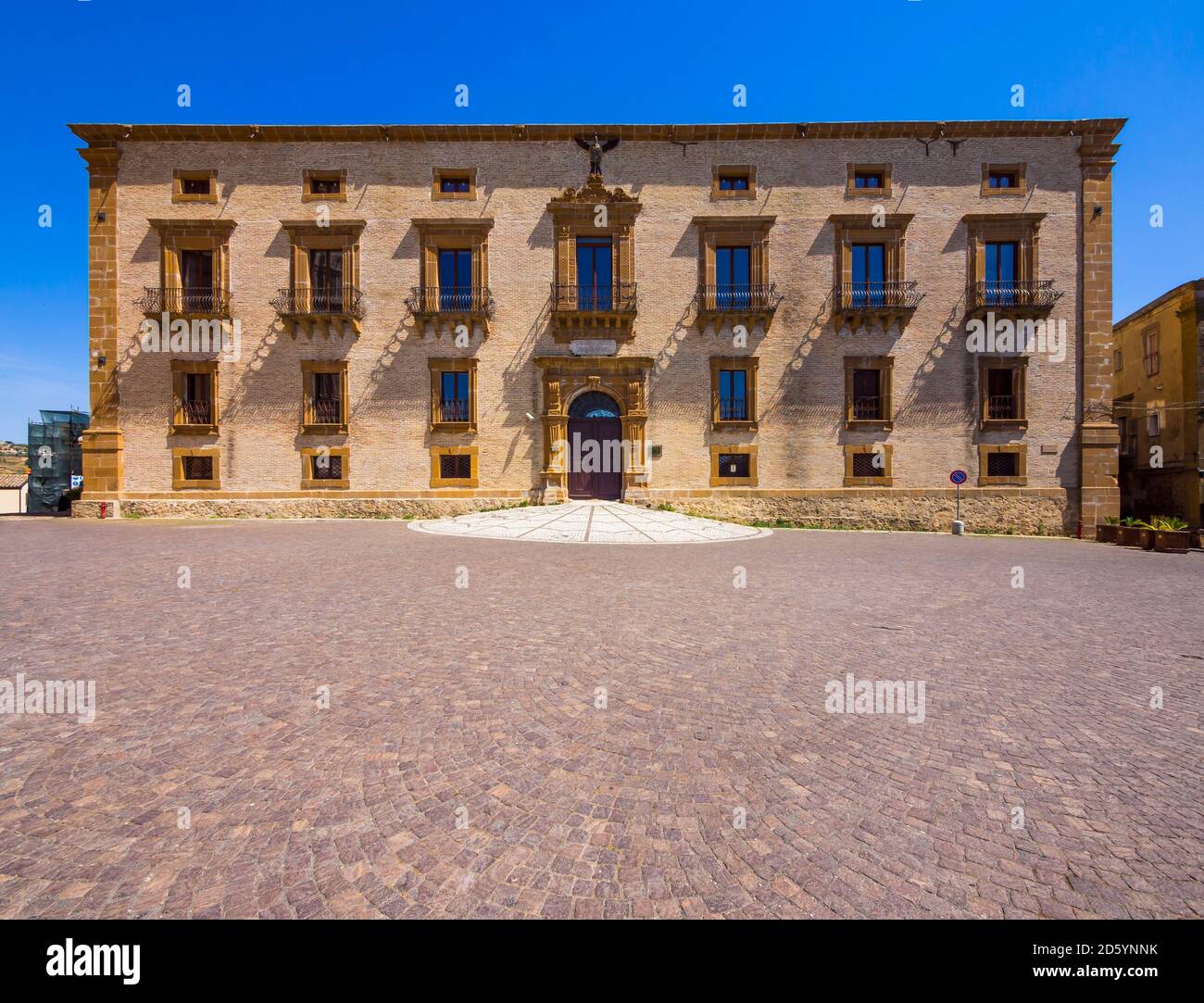 Italy, Sicily, Province of Enna, Piazza Armerina, Piazza Duomo, Palazzo Trigona, Art Museum Stock Photo