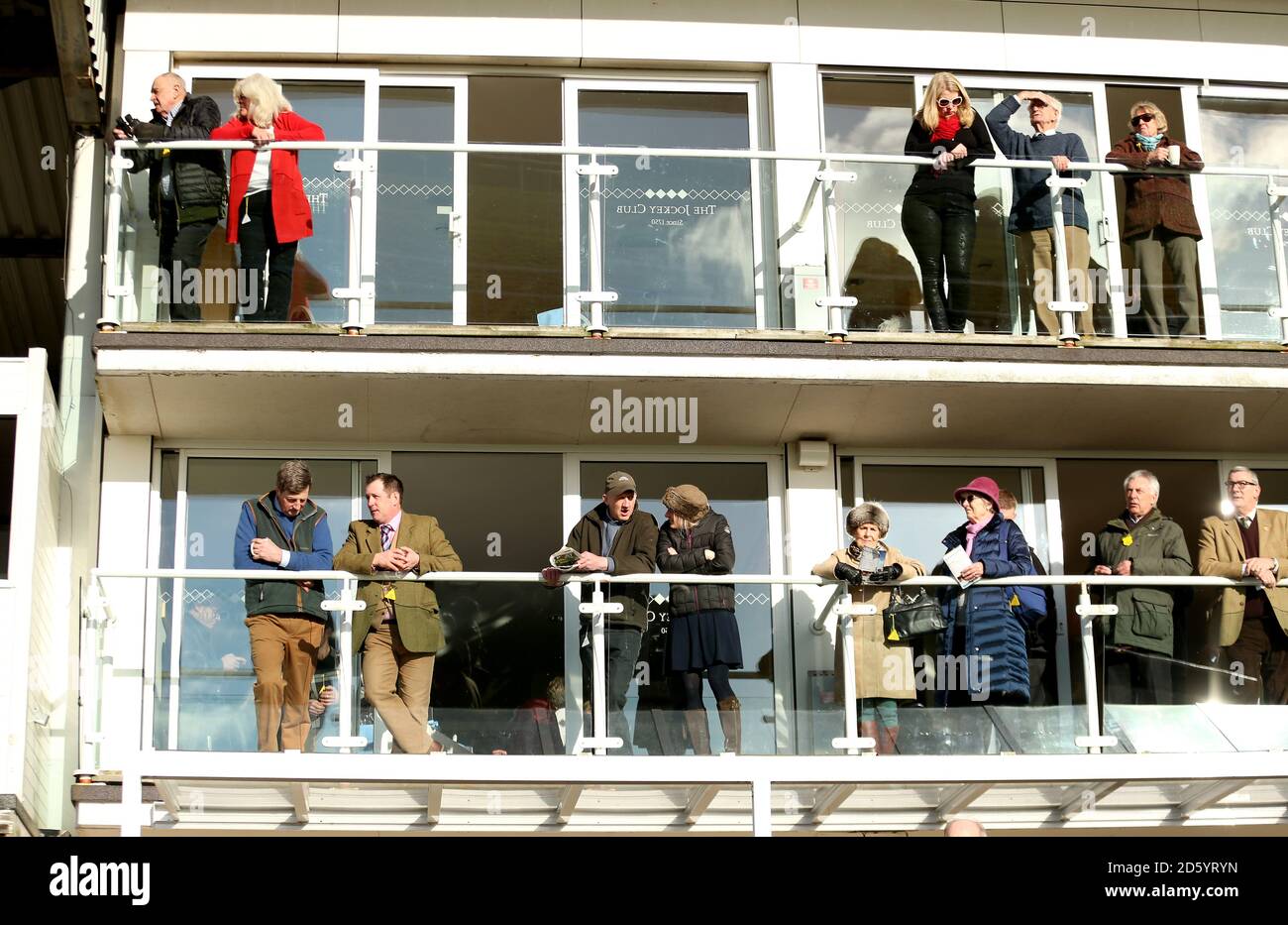 Spectators Box Spectators in the hospitality boxes Stock Photo - Alamy