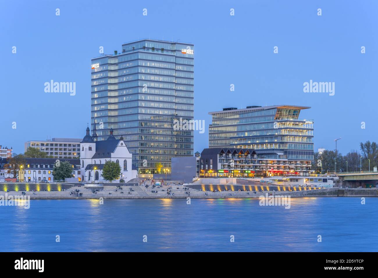 Germany, Cologne, Lanxess Tower Stock Photo Alamy