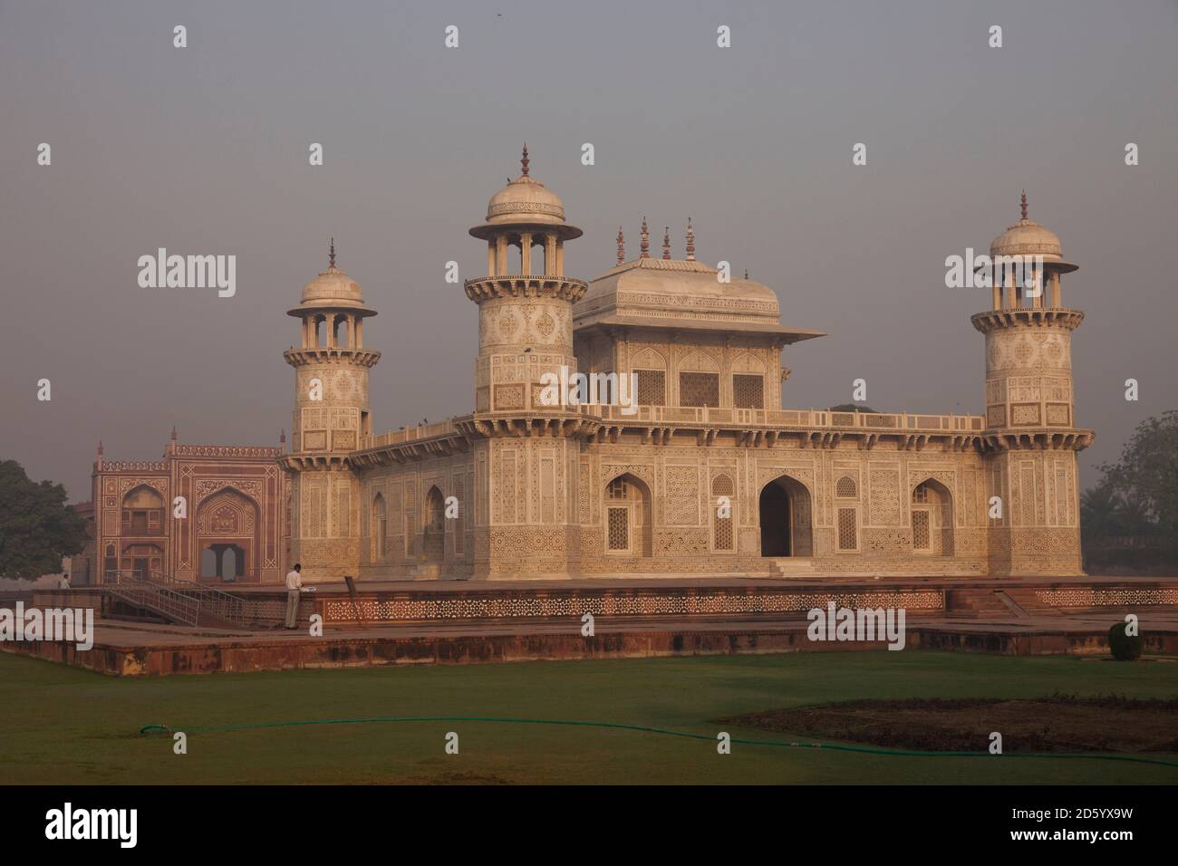 India, Uttar Pradesh, Agra, Tomb of I'timad-ud-Daulah or Baby Taj Stock Photo