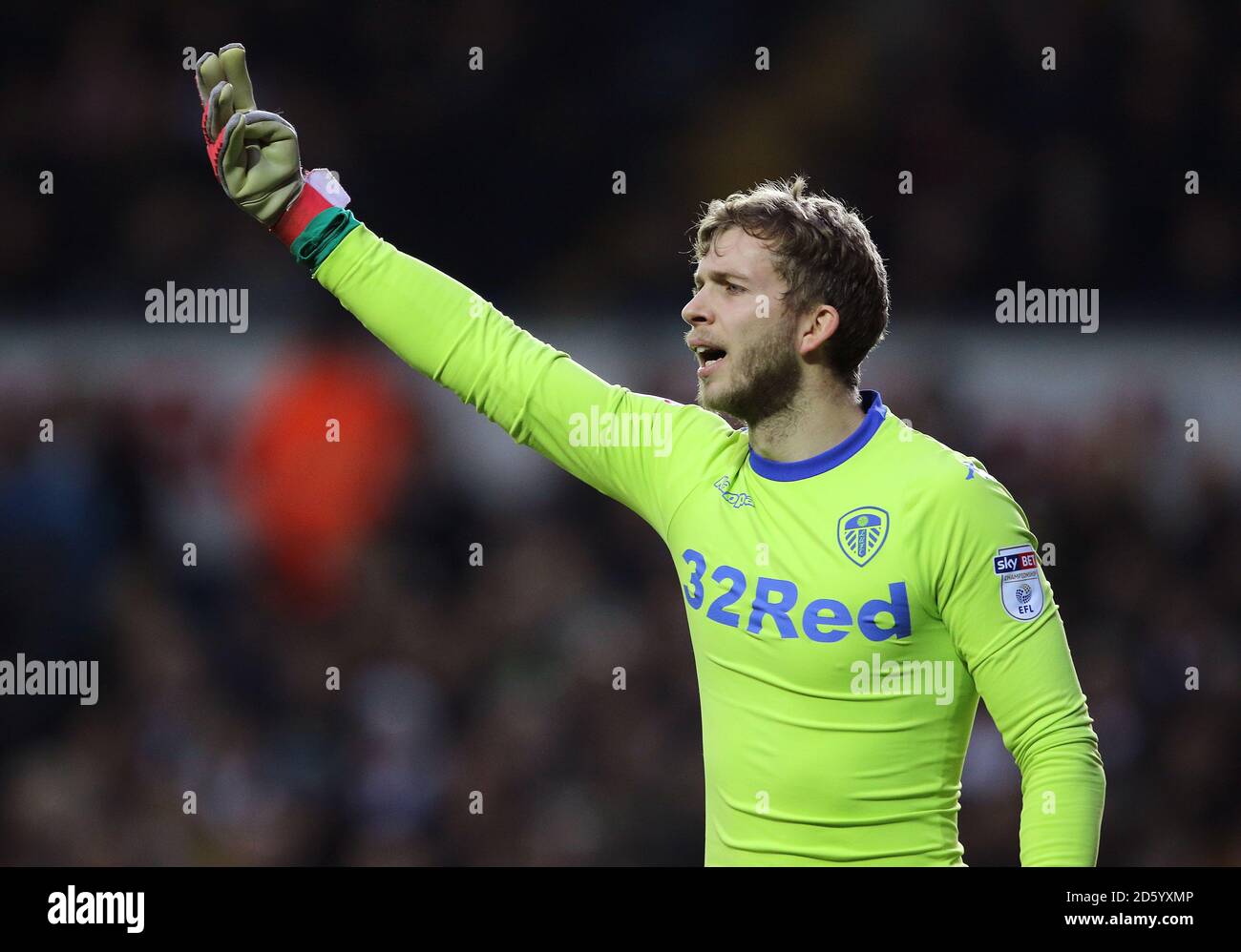 Leeds United Goalkeeper Felix Wiedwald Stock Photo Alamy