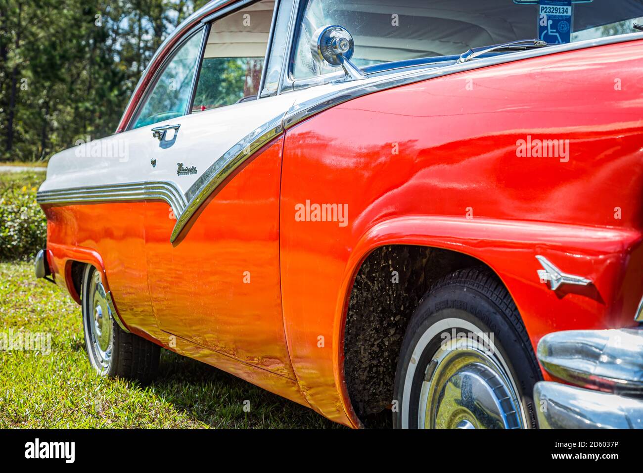 Waynesville, GA October 7, 2017 1956 Ford Fairlane Victoria at a