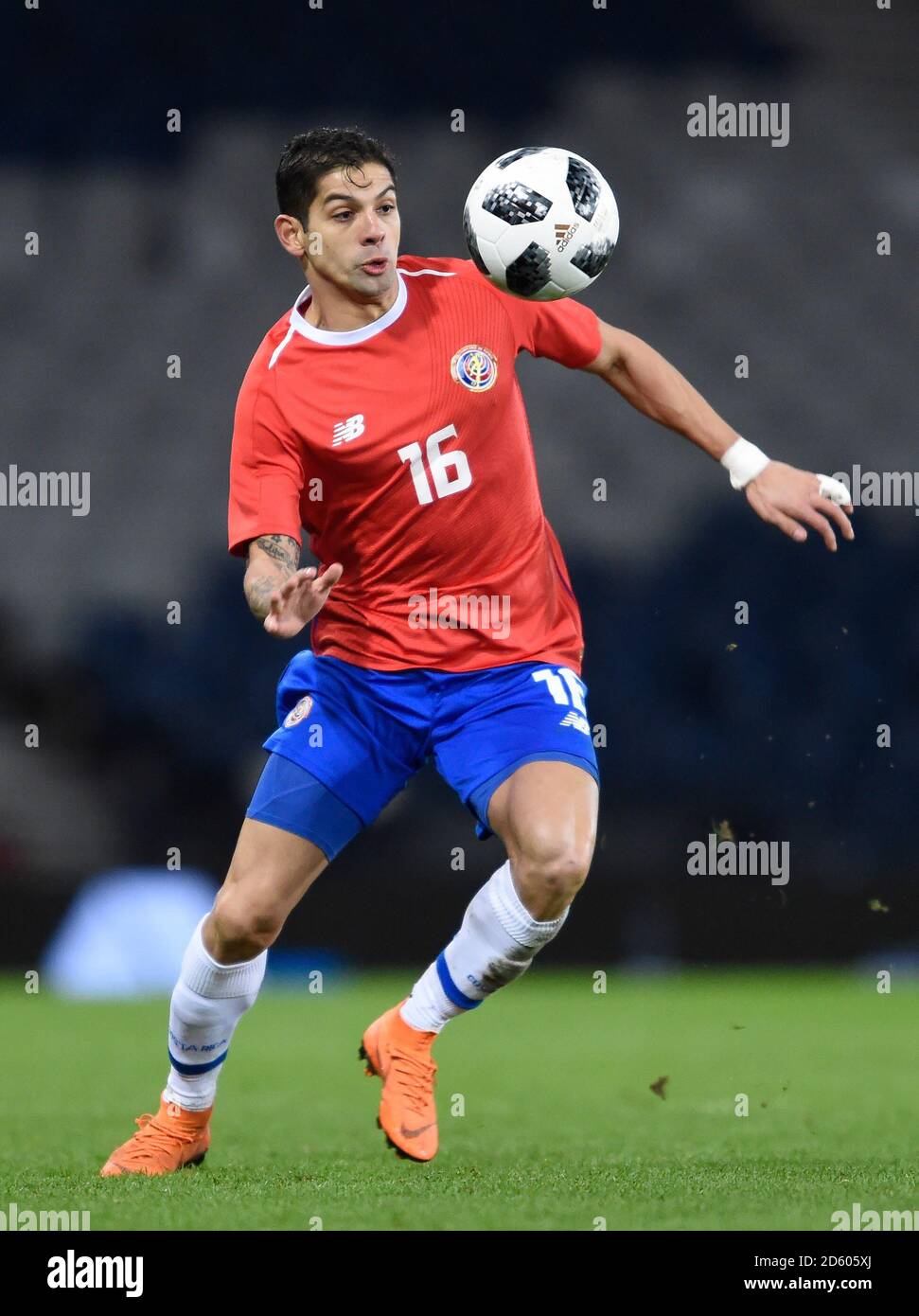 Costa Rica's Christian Gamboa in action during the international friendly match at Hampden Park, Glasgow Stock Photo