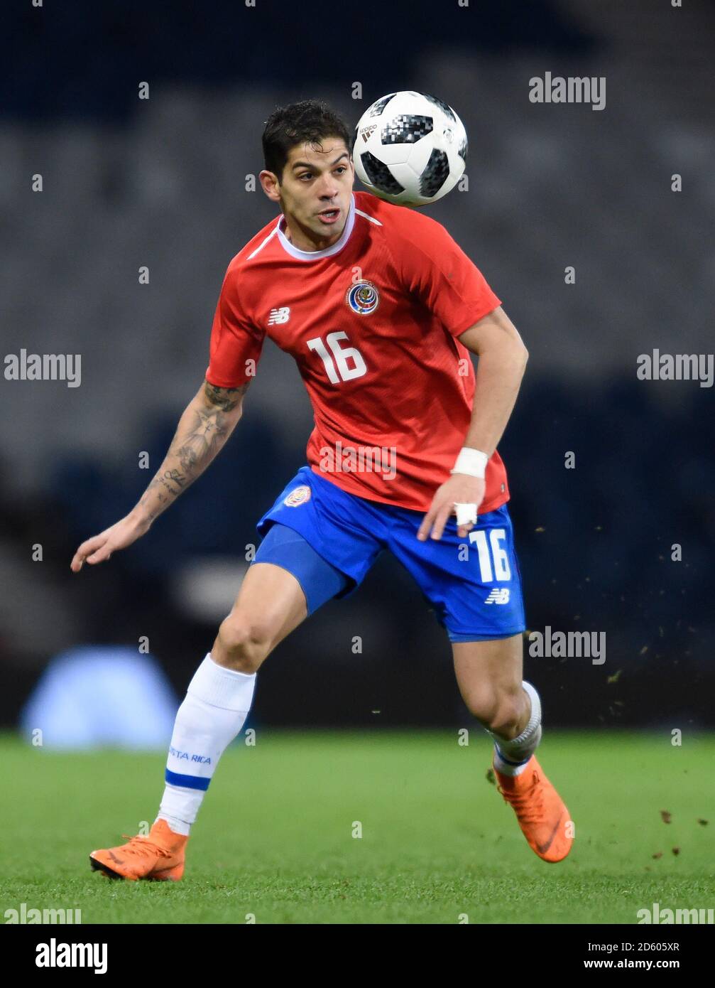 Costa Rica's Christian Gamboa in action during the international friendly match at Hampden Park, Glasgow Stock Photo