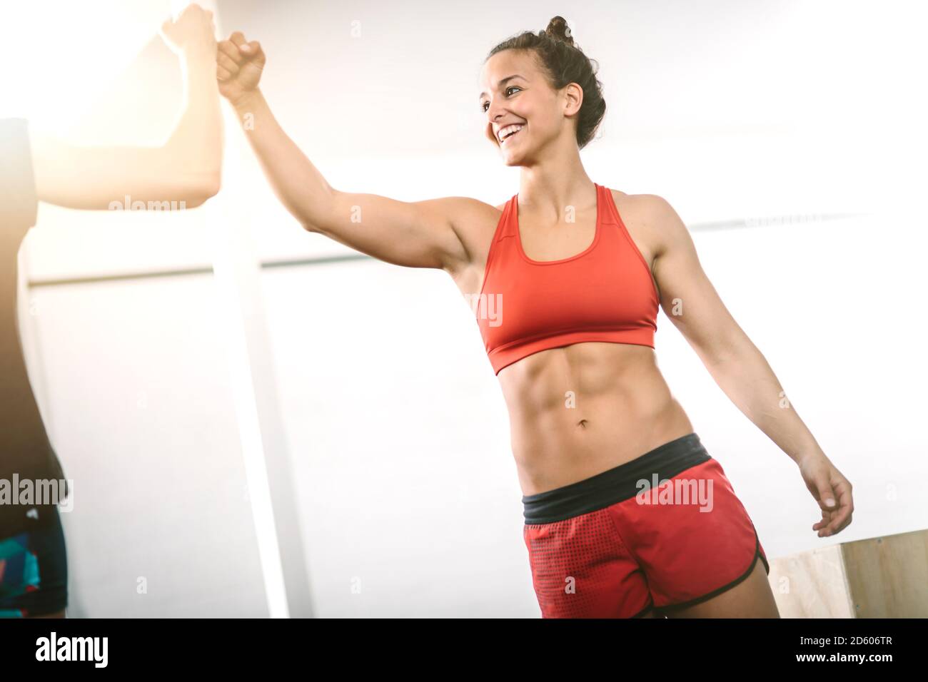 Woman six pack gym hi-res stock photography and images - Alamy