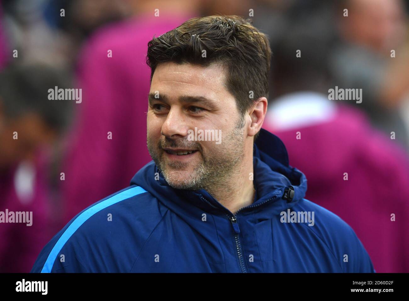 Tottenham Hotspur manager Mauricio Pochettino ahead of the Premier League match at Wembley Stadium, London. PRESS ASSOCIATION Photo. Picture date: Saturday April 14, 2018. See PA story SOCCER Tottenham. Photo credit should read: Dominic Lipinski/PA Wire. RESTRICTIONS: EDITORIAL USE ONLY No use with unauthorised audio, video, data, fixture lists, club/league logos or 'live' services. Online in-match use limited to 75 images, no video emulation. No use in betting, games or single club/league/player publications. Stock Photo
