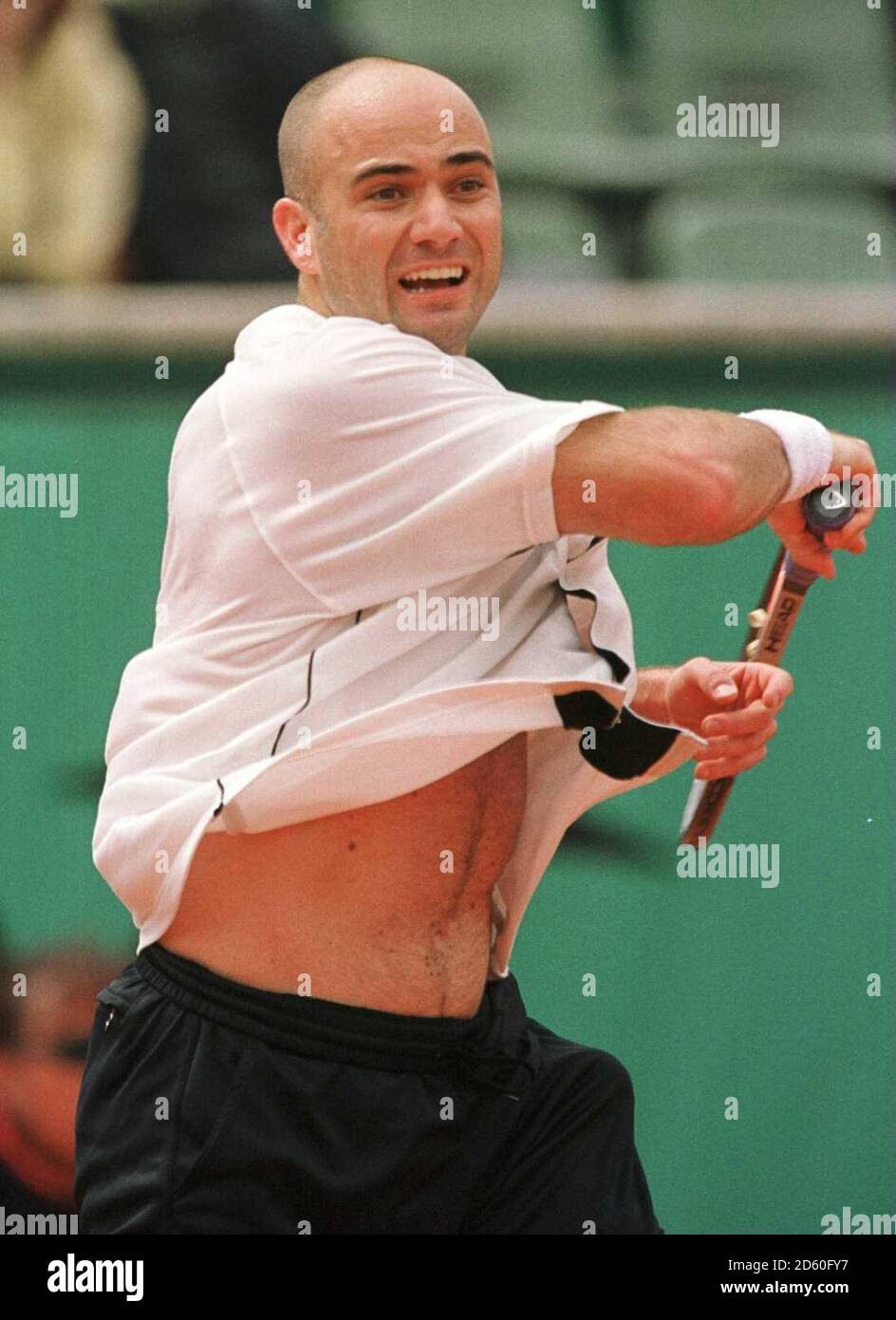 Andre Agassi looks in fine form during a practice session at Flushing  Meadows Stock Photo - Alamy, open agassi