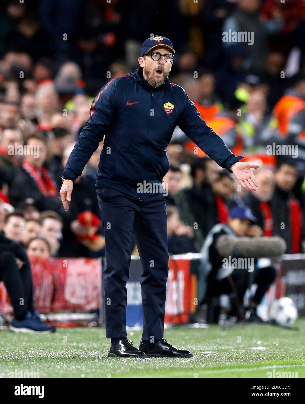 Roma coach Eusebio Di Francesco Stock Photo - Alamy