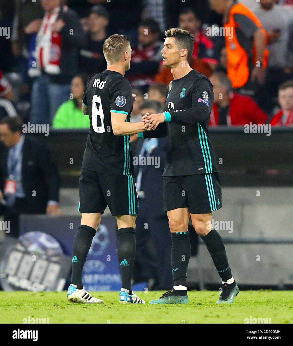 Manchester United's Cristiano Ronaldo celebrates at the final whistle Stock  Photo - Alamy