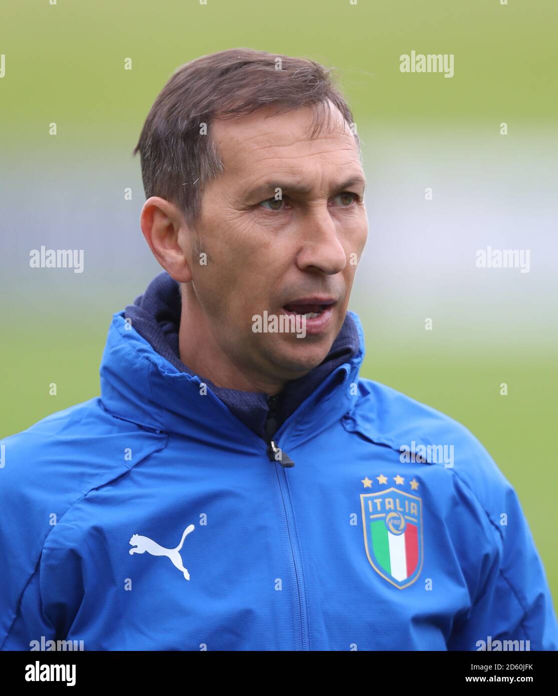 Italy U17's coach Carmine Nunziata Stock Photo