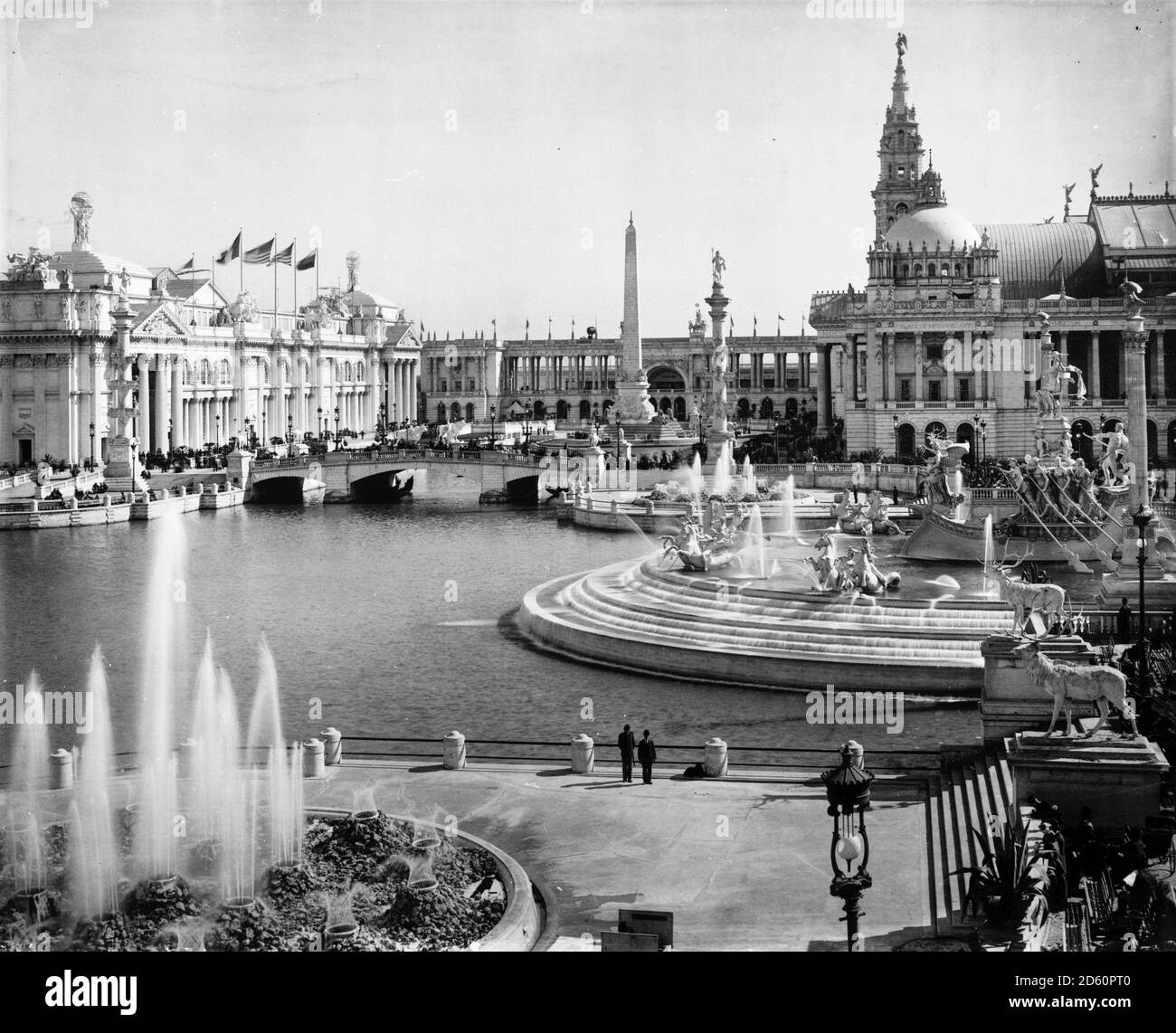 World's Columbian Exposition view across west end of Great Basin in the ...