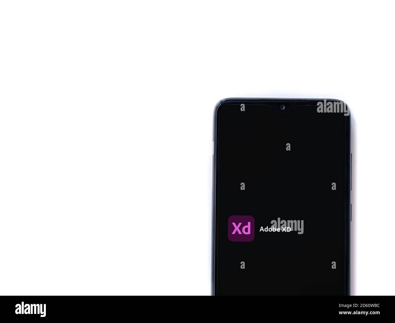 Lod, Israel - July 8, 2020: Adobe XD app launch screen with logo on the ...