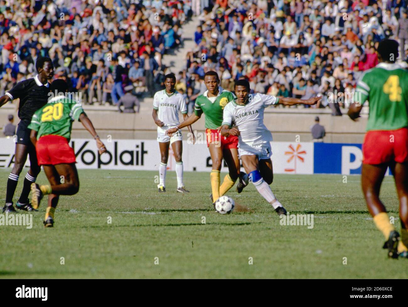 Action from the 1988 African Cup of Nations Final Stock Photo Alamy
