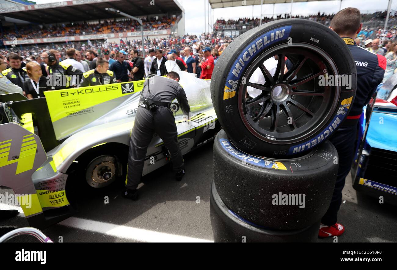 The Le Mans grid Stock Photo Alamy