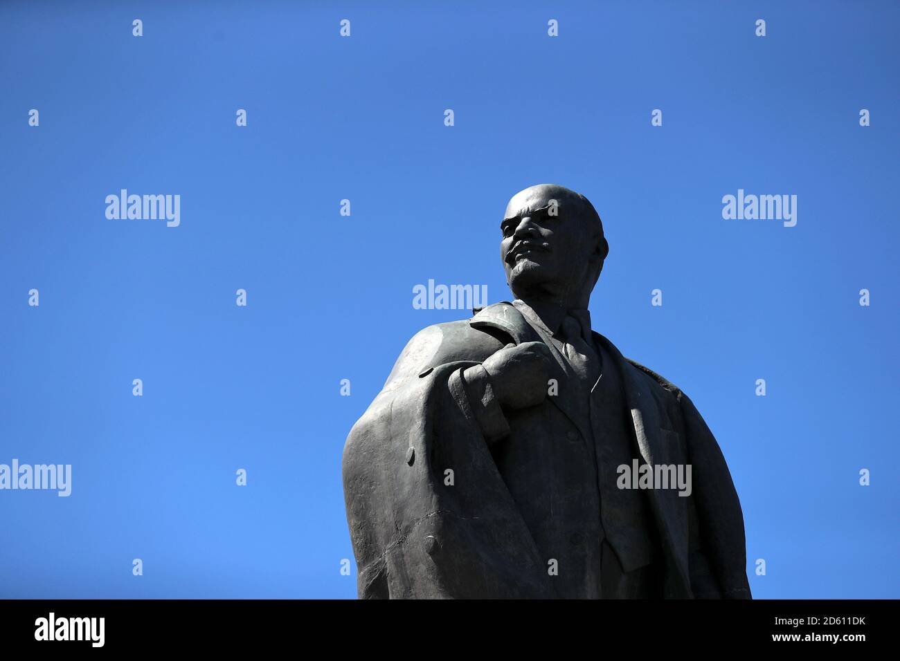 The Vladimir Lenin Monument outside the Luzhniki Stadium Stock Photo