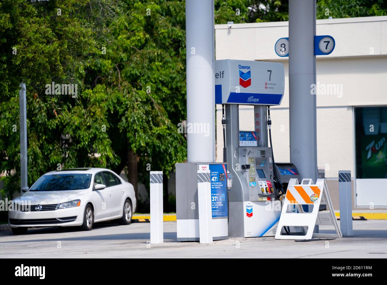 Out of gas low fuel supplies during pandemic Stock Photo