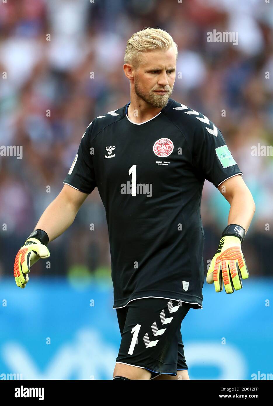 Denmark goalkeeper Kasper Schmeichel Stock Photo Alamy