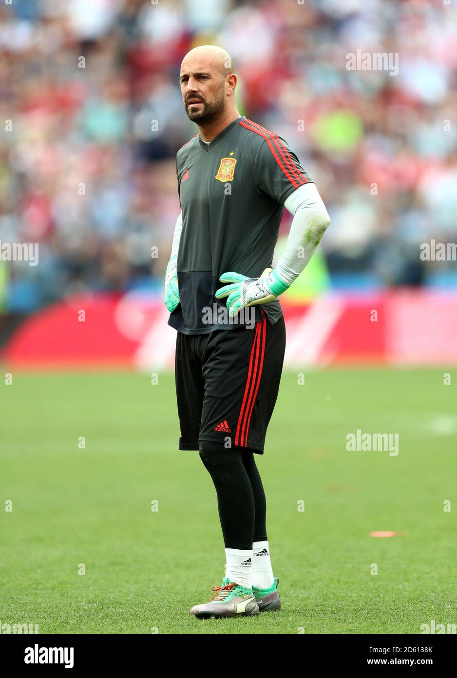 Spain goalkeeper Pepe Reina Stock Photo