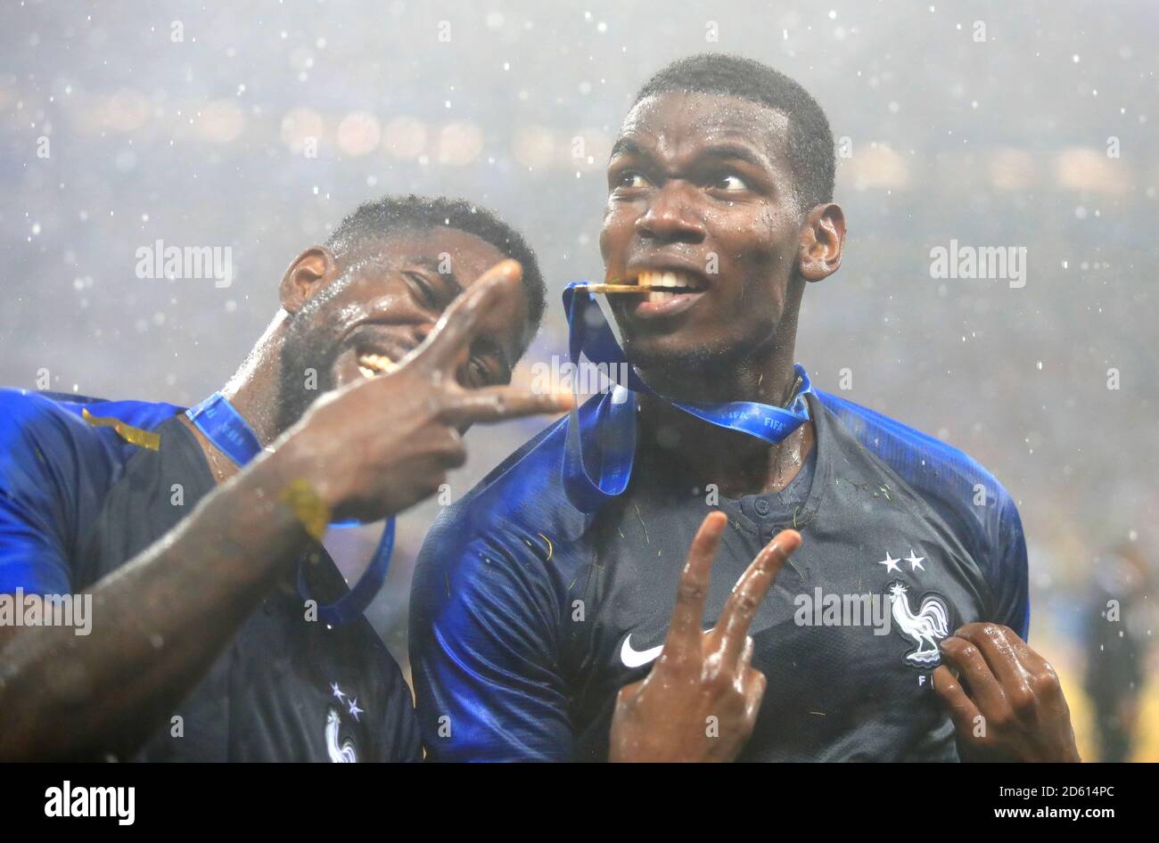 France's Paul Pogba celebrates as France win the FIFA World Cup 2018 Stock Photo - Alamy