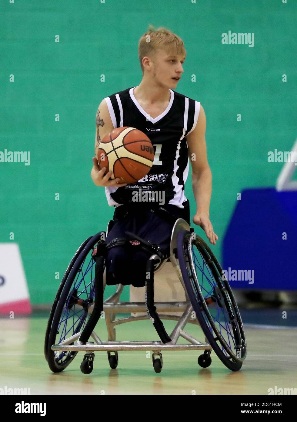 England North's Lee Fryer competes in the Wheelchair Basketball during