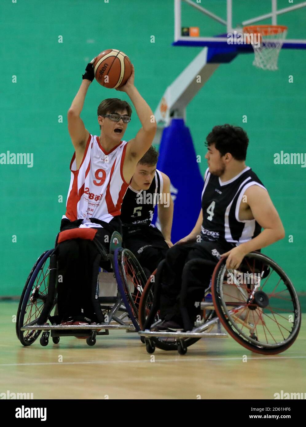 Wales' Alex Wilson (left) and England North's Callum Doherty compete in
