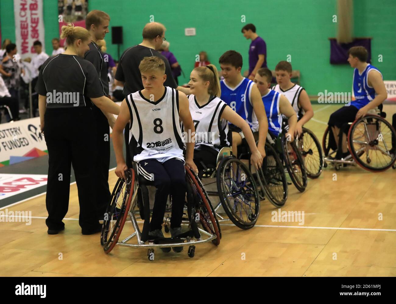 during the Wheelchair Basketball gold medal match at the 2018 School