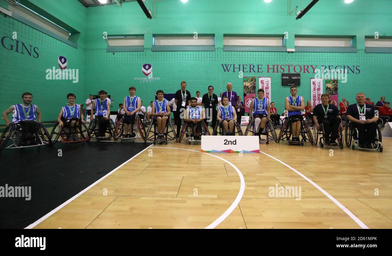 Silver medalists Scotland in the Wheelchair Basketball at the 2018
