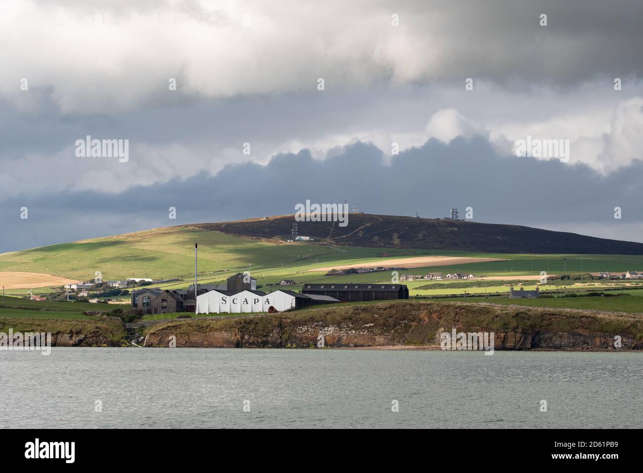 Scapa Scotch whisky distillery on the shore of Scapa Flow, St Ola, Kirkwall, The Mainland, Orkney, Scotland, UK Stock Photo