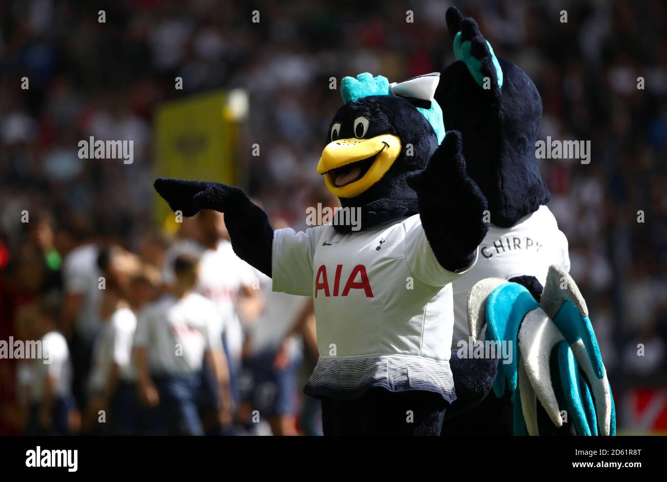 Spurs Lily Mascot ahead of the match  Stock Photo