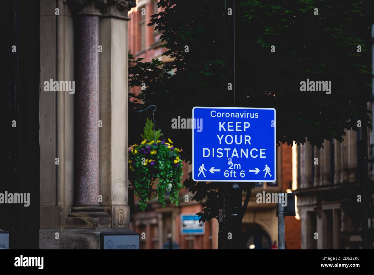 Manchester city centre in lockdown during the Coronavirus pandemic 2020 Stock Photo