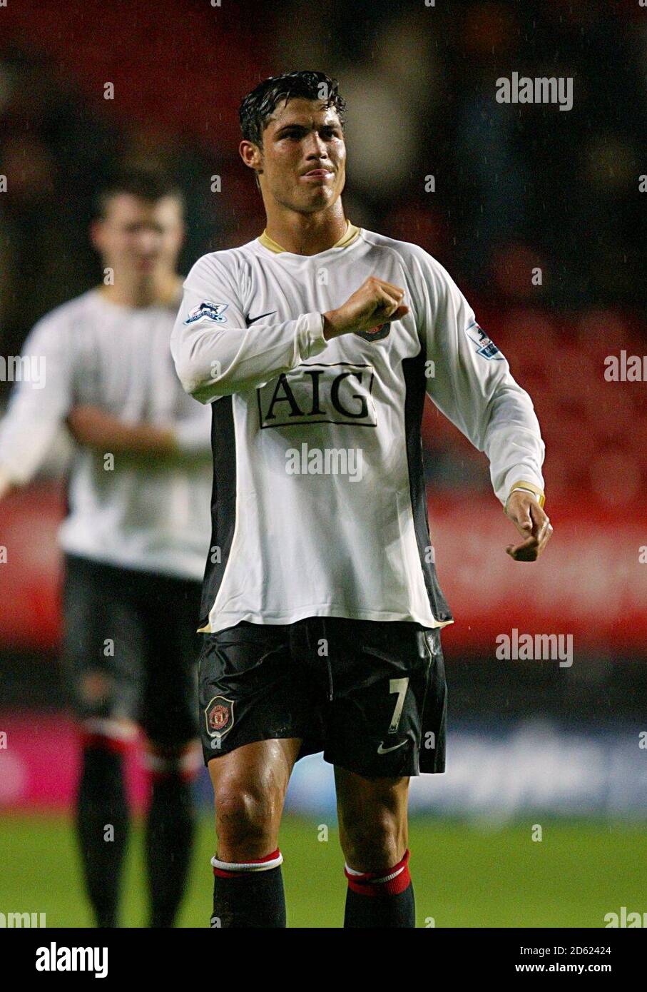 Manchester United's Cristiano Ronaldo celebrates at the final whistle Stock  Photo - Alamy